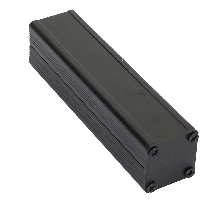 Black Aluminum Enclosure Electronic Cooling Box 25x25x100mm For PCB Instrument Shell - Image 2